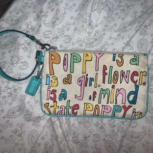 Poppy Collection Coach Wristlet